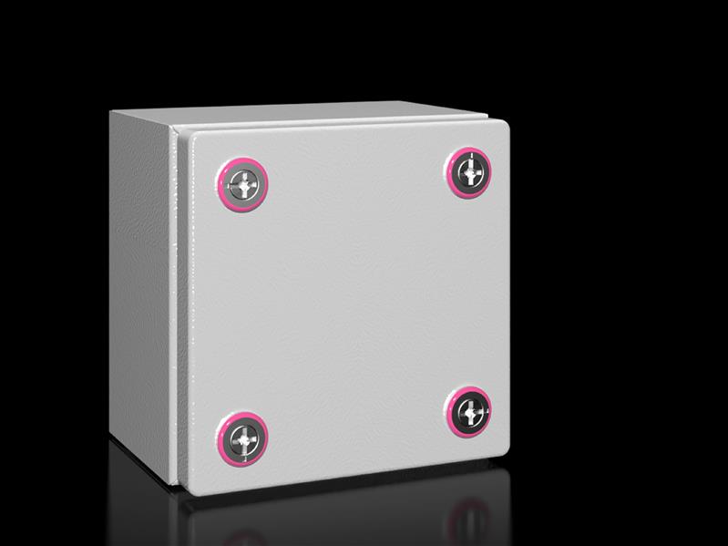 Rittal KX 1502.000 KX Terminal box, WHD: 200x200x120 mm, sheet steel, without mounting plate, with cover, without gland plate Turkey