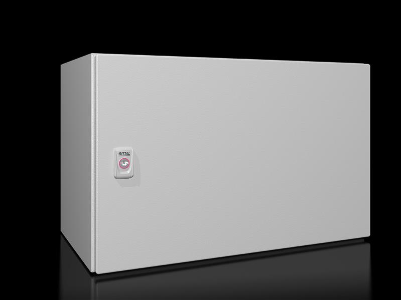 Rittal AX 1339.000 AX Compact enclosure, WHD: 600x380x350 mm, sheet steel, with mounting plate, single-door, with one cam lock Turkey