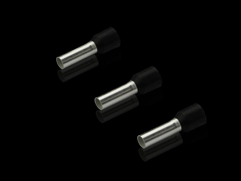 Rittal AS 4050.785 Wire end ferrules for wire processing, 6 mm², AWG 10, 12 mm, black, loose, 100 pcs Turkey