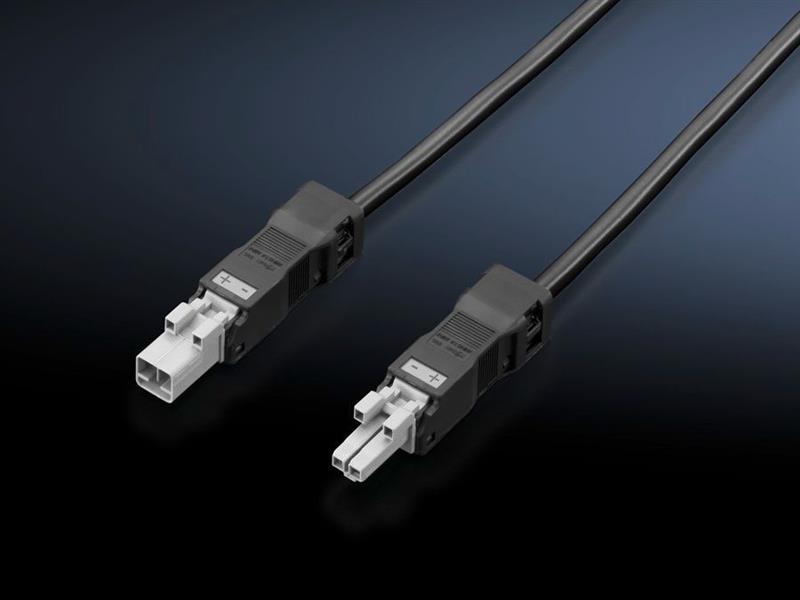 Rittal SZ 2500.440 SZ Connection cable, for through-wiring, 2-pole, 24 V DC, L: 1000 mm Turkey