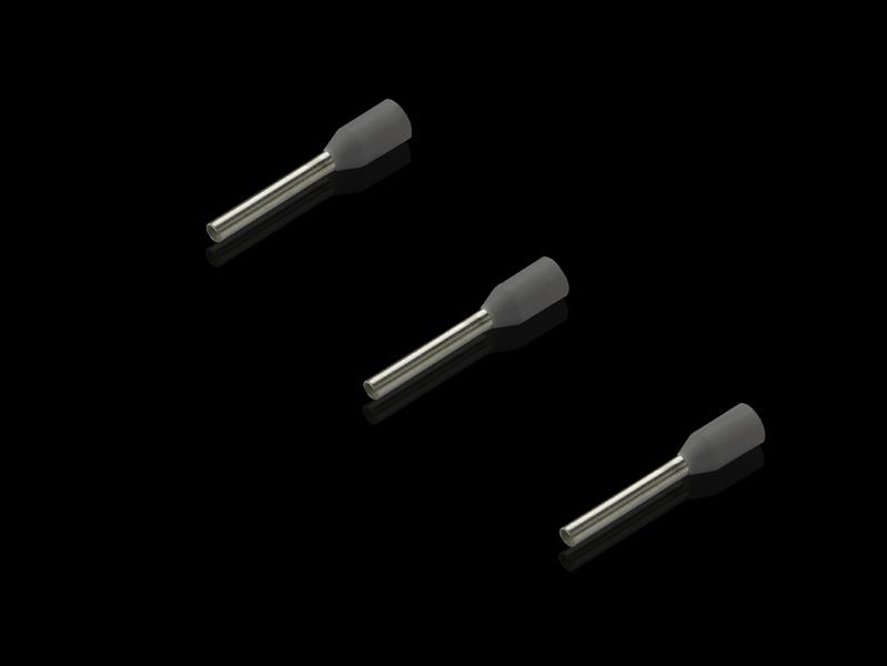 Rittal AS 4051.641 Wire end ferrules for wire processing, 075 mm², AWG 18, grey, 10 mm, loose (10 packs of 100), 1000 pcs Turkey