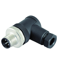 Pepperl+Fuchs V1S-W-PG9 Male connector M12 angled A-coded 4-pin, for cable diameter 6 - 8 mm, field-attachable Turkey