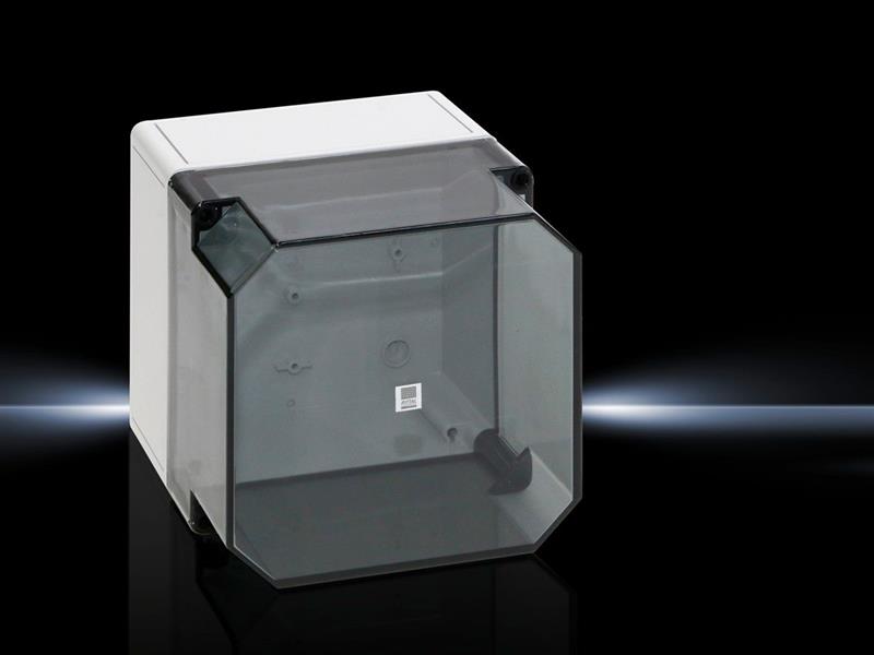 Rittal PK 9519.100 PK Polycarbonate enclosure, WHD: 182x180x165 mm, fibreglass-reinforced polycarbonate, without knockouts, with transparent cover Turkey