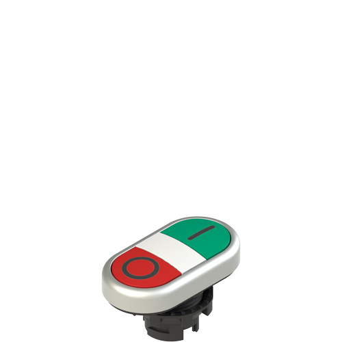 Pizzato E2 1PDRL9AAAD Double lower flush pushbutton, with marking Turkey
