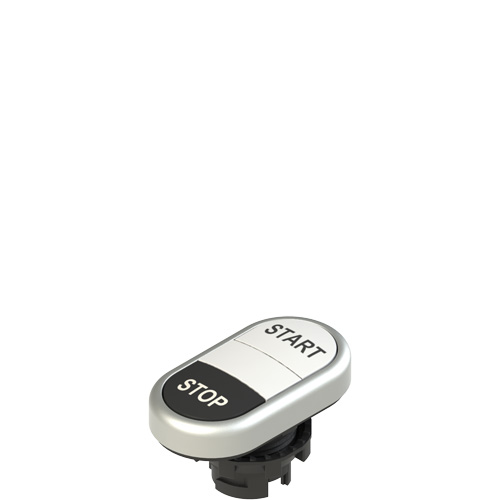 Pizzato E2 1PDRL9AAAN Double lower flush pushbutton, with marking Turkey