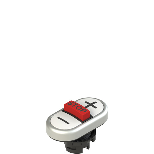 Pizzato E2 1PTRS9AABC Triple lower flush pushbutton, with marking Turkey