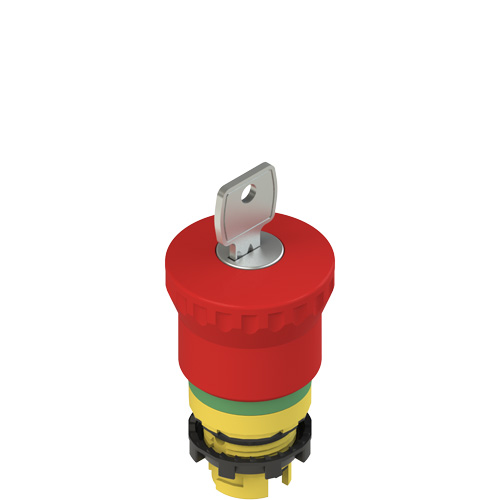 Pizzato E2 1PEBZ4731 Key release emergency pushbutton with green marking dotted line Turkey