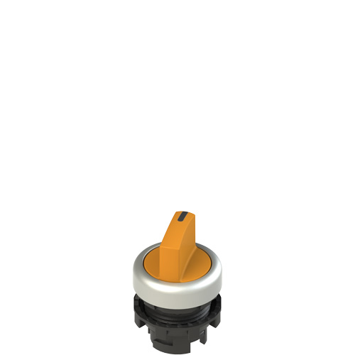 Pizzato E2 1SL12AVD89AB Illuminated short handle selector, 2 positions orange with marking Turkey