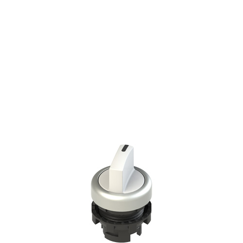 Pizzato E2 1SL12EVD29AB Illuminated short handle selector, 2 positions white with marking Turkey