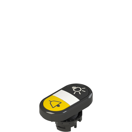 Pizzato E2 1PDRL1AABR Double lower flush pushbutton, with marking Turkey