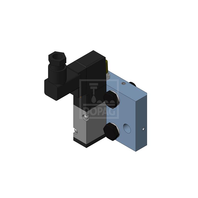 Dopag 1007361 Solenoid valve plate with industrial plug type CI Turkey