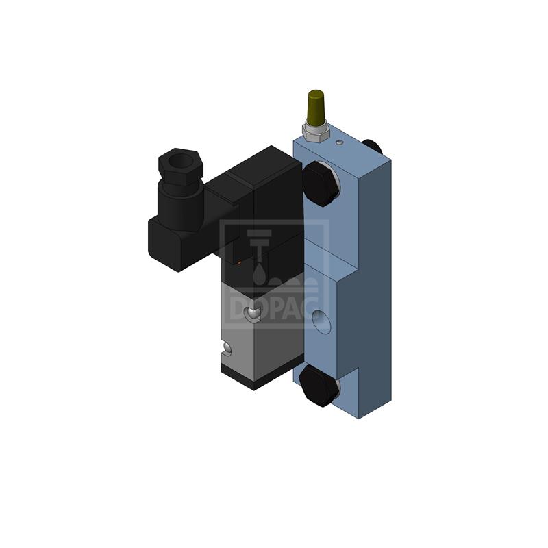 Dopag 1007380 Solenoid valve plate with industrial plug type CI Turkey