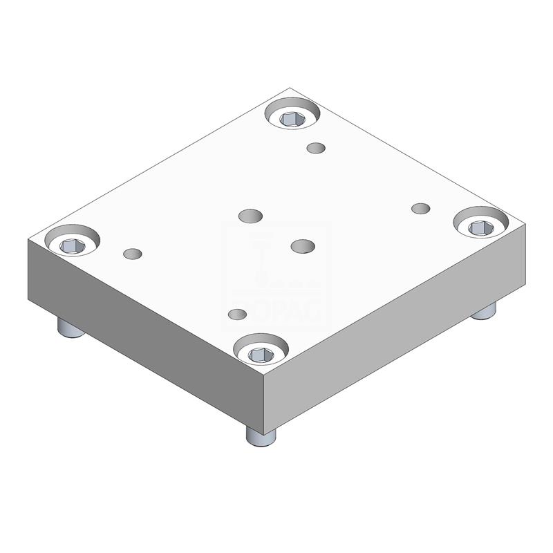 Dopag 480.01.20 Adaptor plate M8 (72x84 mm) to M6 (40x70 mm) Turkey