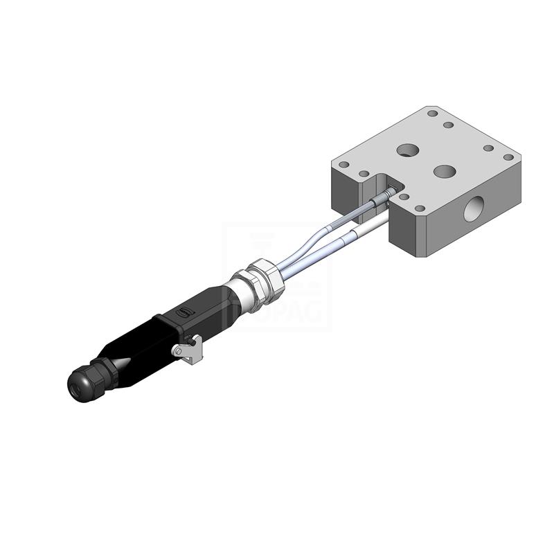 Dopag 1018550 Mounting plate with heating 200W 230V PT100 Turkey