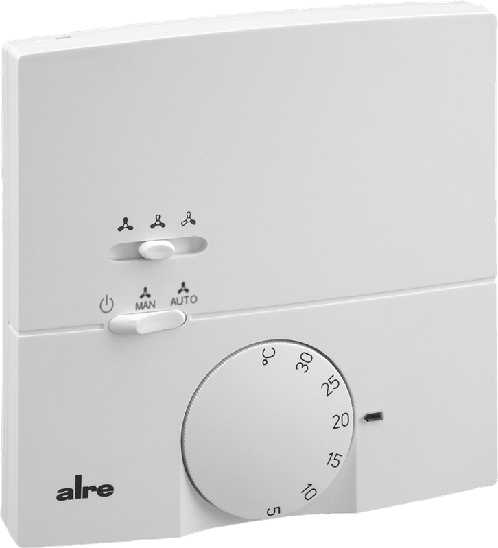 Alre KTRRB-117.169 Room thermostat, heating/cooling, surface-mounted, 230V AC, 3-stage fan output 0…10V or flexible 0…10V Turkey