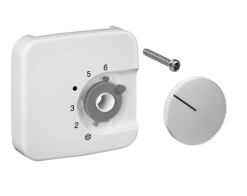 Alre JZ-001.210/BJ Cover set for room thermostat RTBSU/FTR, BUSCH-JAEGER Duro 2000 SI/SI linear pearl white (similar to 1013), gloss Turkey
