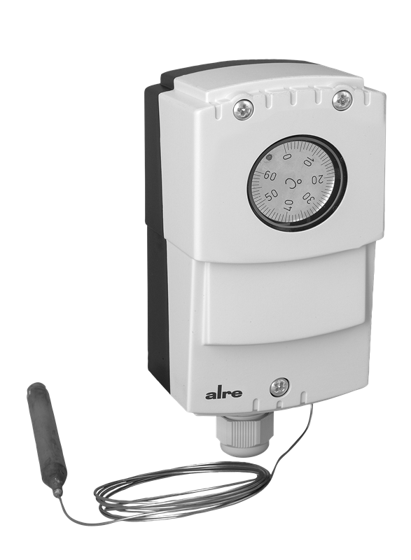 Alre JET-120 XF Capillary thermostat, wall mounting, 0…60…°C, adjustable hysteresis 220K, internal setting, capillary length 18m Turkey
