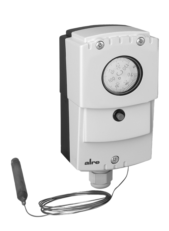 Alre JET-143 XF Capillary thermostat, wall mounting, 70…130…°C, internal setting, external resetting, capillary length 18m Turkey