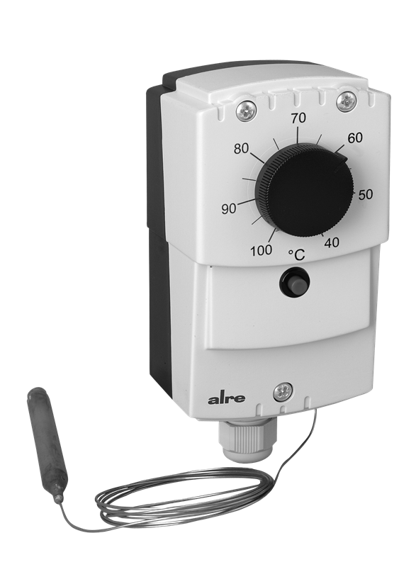 Alre JET-133 X Capillary thermostat, wall mounting, 40…100…°C, external setting, external resetting, capillary length 18m Turkey