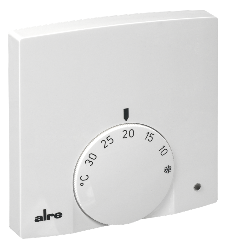 Alre RTBSB-201.034 Room thermostat, surface-mounted super flat, 5…30…°C, 230V AC, 2(1)A, NC contact, heating display Turkey