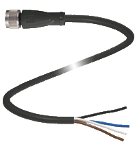 Pepperl+Fuchs V1-G-BK5M-PUR-Y70100962 Female cordset, M12, 4-pin, PUR cable Turkey