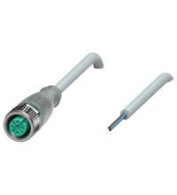 Pepperl+Fuchs V1-G-E2-10M-PUR Female cordset single-ended M12 straight A-coded, LED 3-pin, PUR cable grey Turkey