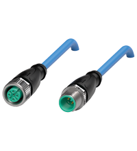 Pepperl+Fuchs V1-G-N-3M-PUR-V1-G Cordset M12 socket straight to M12 plug straight A-coded, 2-pin, PUR cable blue, NAMUR Turkey