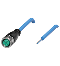 Pepperl+Fuchs V1-G-N-40M-PUR Female cordset single-ended M12 straight A-coded, 2-pin, PUR cable blue, NAMUR Turkey