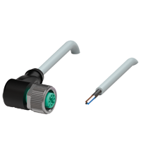 Pepperl+Fuchs V1-W-10M-PVC-ABG Female cordset single-ended M12 angled A-coded, 4-pin, PVC cable grey, shielded Turkey