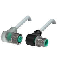 Pepperl+Fuchs V1-W-E2-5M-PVC-V1-W Cordset M12 socket angled A-coded LED 3-pin to M12 plug angled A-coded 3-pin, PVC cable grey Turkey