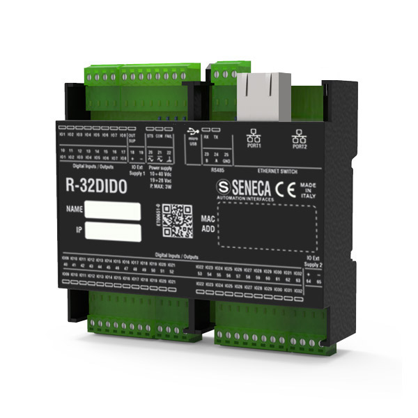Seneca R-32DIDO Profinet (HW rev. D0)
        (HW rev. D0/D1) Profinet IO module with 32 configurable digital inputs/outputs Turkey