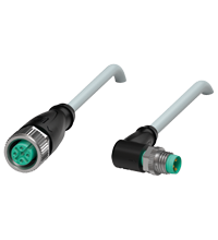 Pepperl+Fuchs V11-G-1,5M-PUR-V3-WM Cordset M12 socket straight to M8 plug angled A-coded, 3-pin, PUR cable grey Turkey