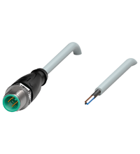 Pepperl+Fuchs V1S-G-10M-PUR-ABG0 Male cordset single-ended M12 straight A-coded, 4-pin, PUR cable grey, shielded Turkey
