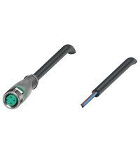 Pepperl+Fuchs V3-GM-E2-BK2M-PVC-U Female cordset single-ended M8 straight A-coded, LED 3-pin, PVC cable black, UL approved Turkey