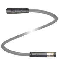 Pepperl+Fuchs V3-GR-0,75M-PVC-V3-GR Cordset M8 socket snap-lock straight to M8 plug snap-lock straight A-coded, 3-pin, PVC cable grey Turkey