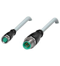 Pepperl+Fuchs V31-GM-1M-PVC-V1-G Cordset M8 socket straight to M12 plug straight A-coded, 4-pin, PVC cable grey Turkey