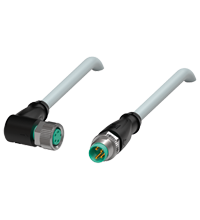 Pepperl+Fuchs V31-WM-2M-PUR-V31-GM Cordset M8 socket angled to M8 plug straight A-coded, 4-pin, PUR cable grey Turkey