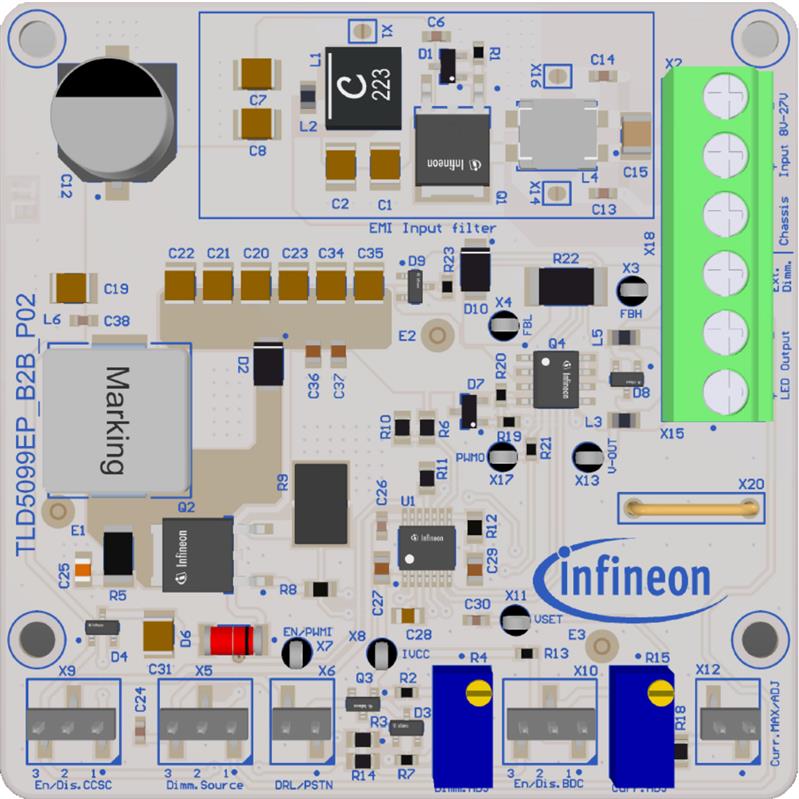 Infineon TLD5099EP_B2B EVALKIT Turkey