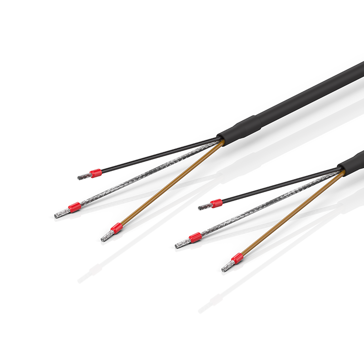 Beckhoff C9900-K900…K904 Power cable, shielded, PVC, 1 x 2 x AWG18, fixed installation, black Turkey