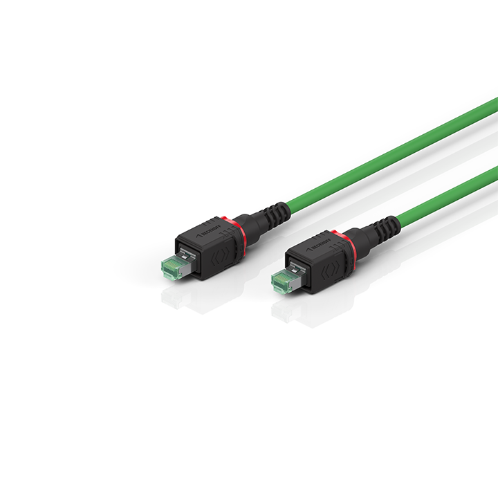 Beckhoff C9900-K948…K958 Industrial Ethernet/EtherCAT cable, PUR, 4 x 2 x AWG26/7, fixed installation, green, Cat6A Turkey
