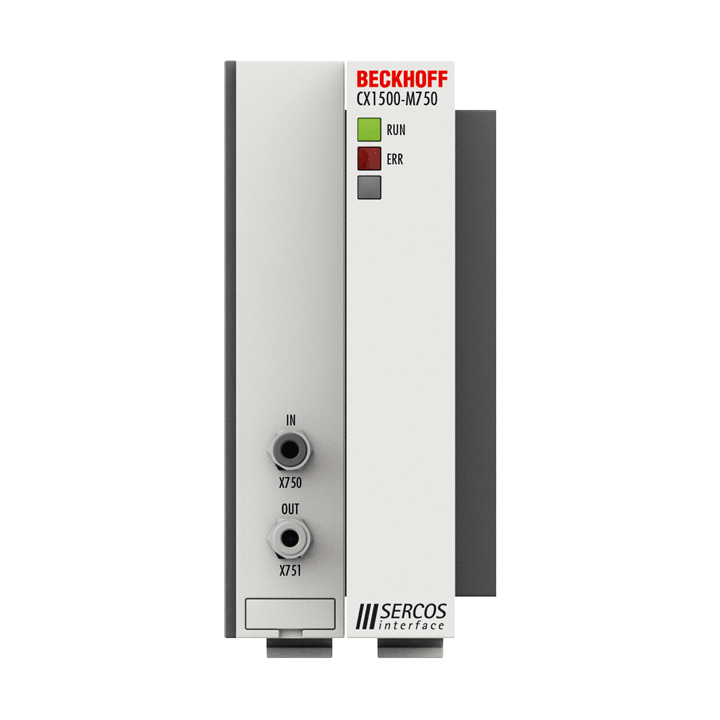 Beckhoff CX1500-M750 SERCOS II master fieldbus connection Turkey