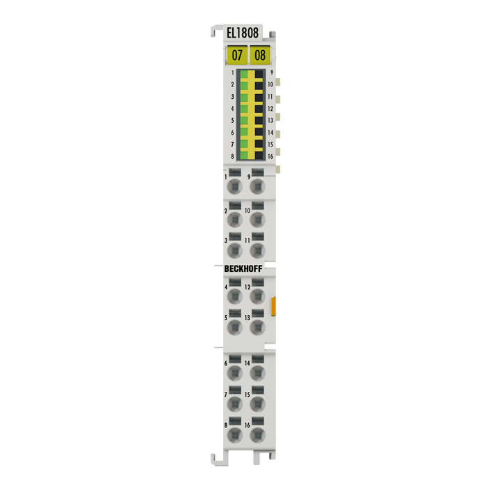 Beckhoff EL1808 EtherCAT Terminal, 8-channel digital input, 24 V DC, 3 ms, 2-wire connection Turkey
