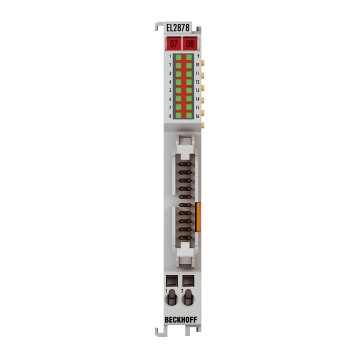 Beckhoff EL2878-0005 EtherCAT Terminal, 8-channel digital output, 24 V DC, 05 A, flat-ribbon cable, with diagnostics Turkey