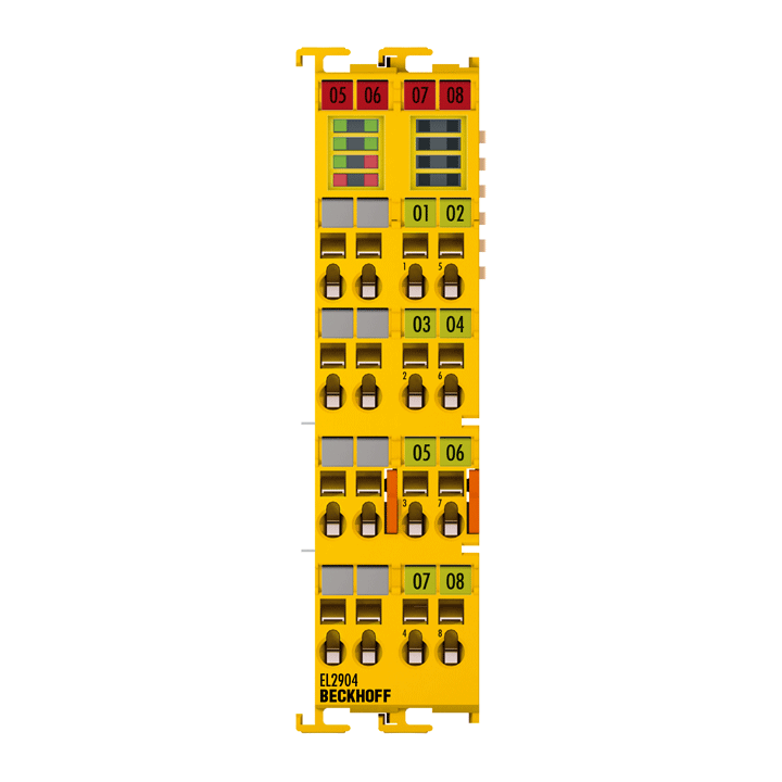 Beckhoff EL2904 EtherCAT Terminal, 4-channel digital output, 24 V DC, 05 A, TwinSAFE Turkey