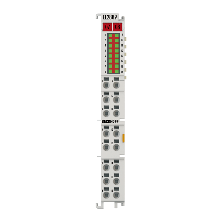 Beckhoff EL2889 EtherCAT Terminal, 16-channel digital output, 24 V DC, 05 A, ground switching Turkey