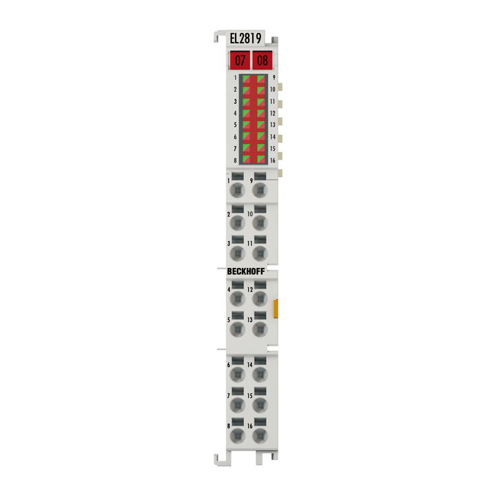 Beckhoff EL2819 EtherCAT Terminal, 16-channel digital output, 24 V DC, 05 A, with diagnostics Turkey