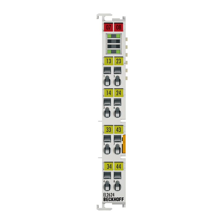 Beckhoff EL2624 EtherCAT Terminal, 4-channel relay output, 125 V AC, 30 V DC, 05 A AC, 2 A DC Turkey