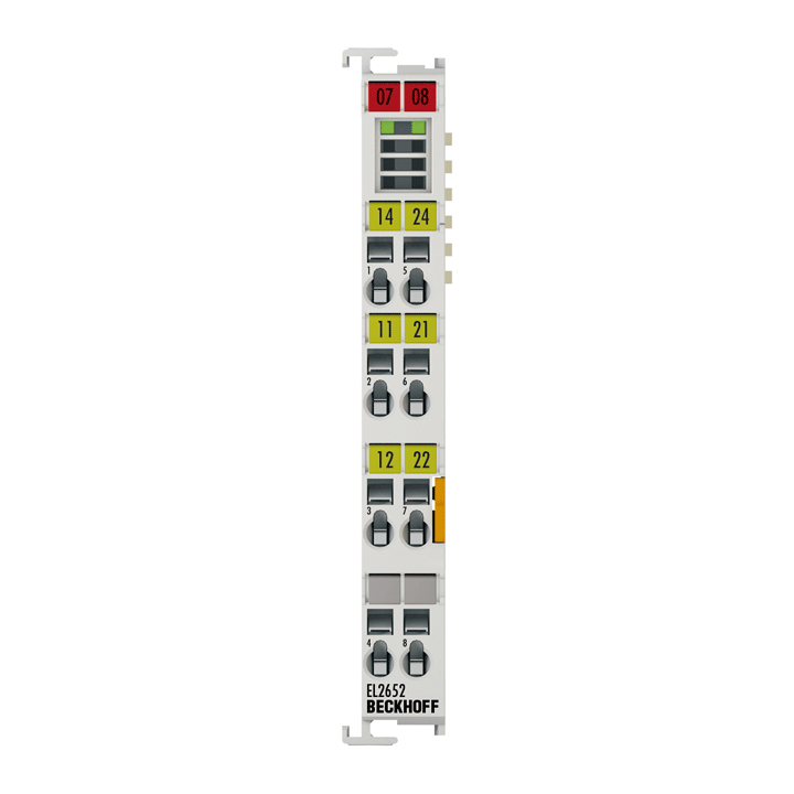 Beckhoff EL2652 EtherCAT Terminal, 2-channel relay output, 230 V AC, 300 V DC, 1 A Turkey