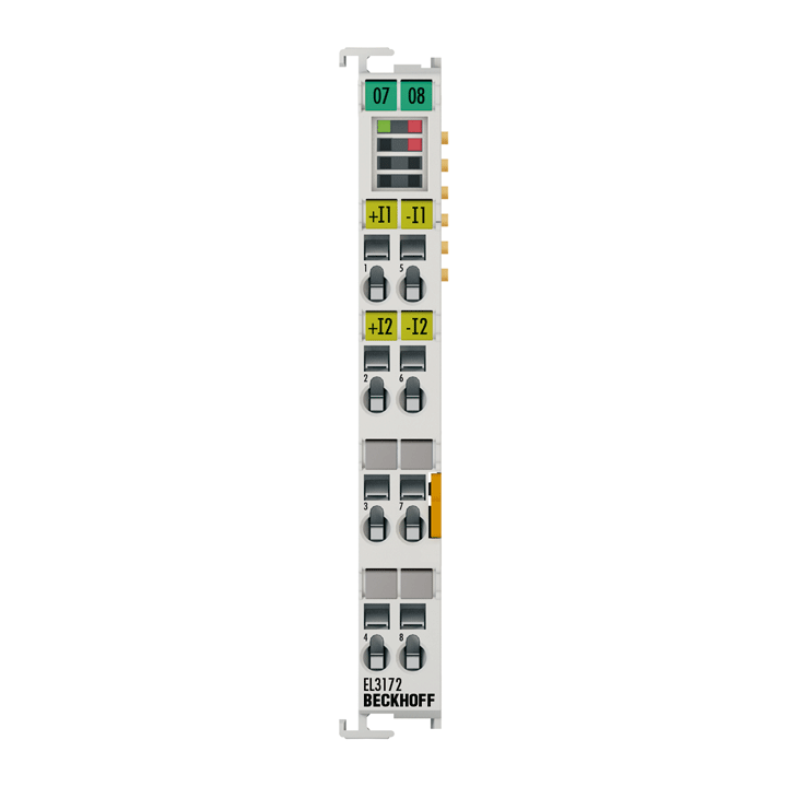 Beckhoff EL3172 EtherCAT Terminal, 2-channel analog input, multi-function, ±10 V, ±20 mA, 16 bit Turkey