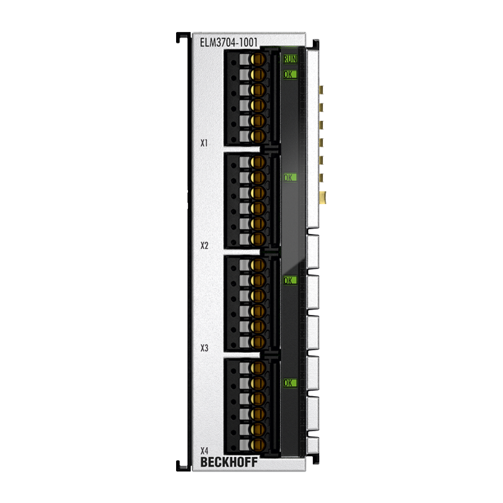 Beckhoff ELM3704-1001 EtherCAT Terminal, 4-channel analog input, multi-function, 24 bit, 10 ksps, TC compensation Turkey